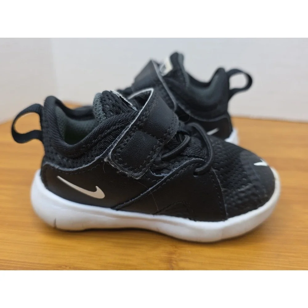 Nike Flex Contact 3 Kids Size 4C US Black/White Toddlers AR4155-001